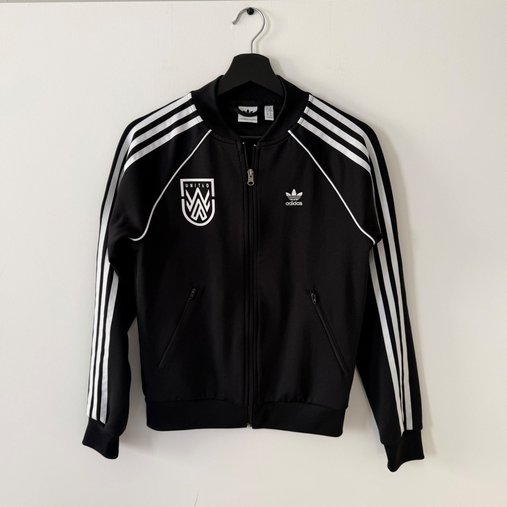 Adidas Originals SST Black Track Jacket Womens XS United Crest